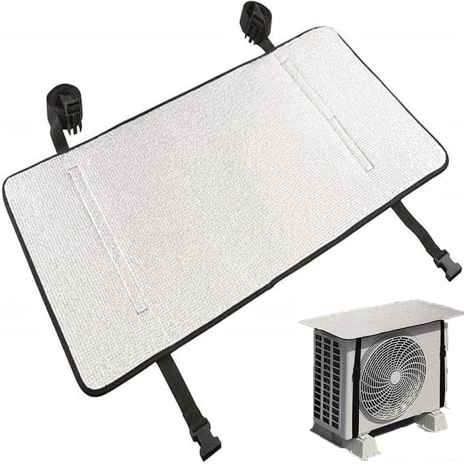 Funda para Aire Acondicionado,Cubierta Exterior de Unidades Exteriores,Cubierta de Aire Acondicionado Impermeable Anti-Polvo Protector Solar Nieve,Cubiertas de Aires para Exteriores,95 * 46cm