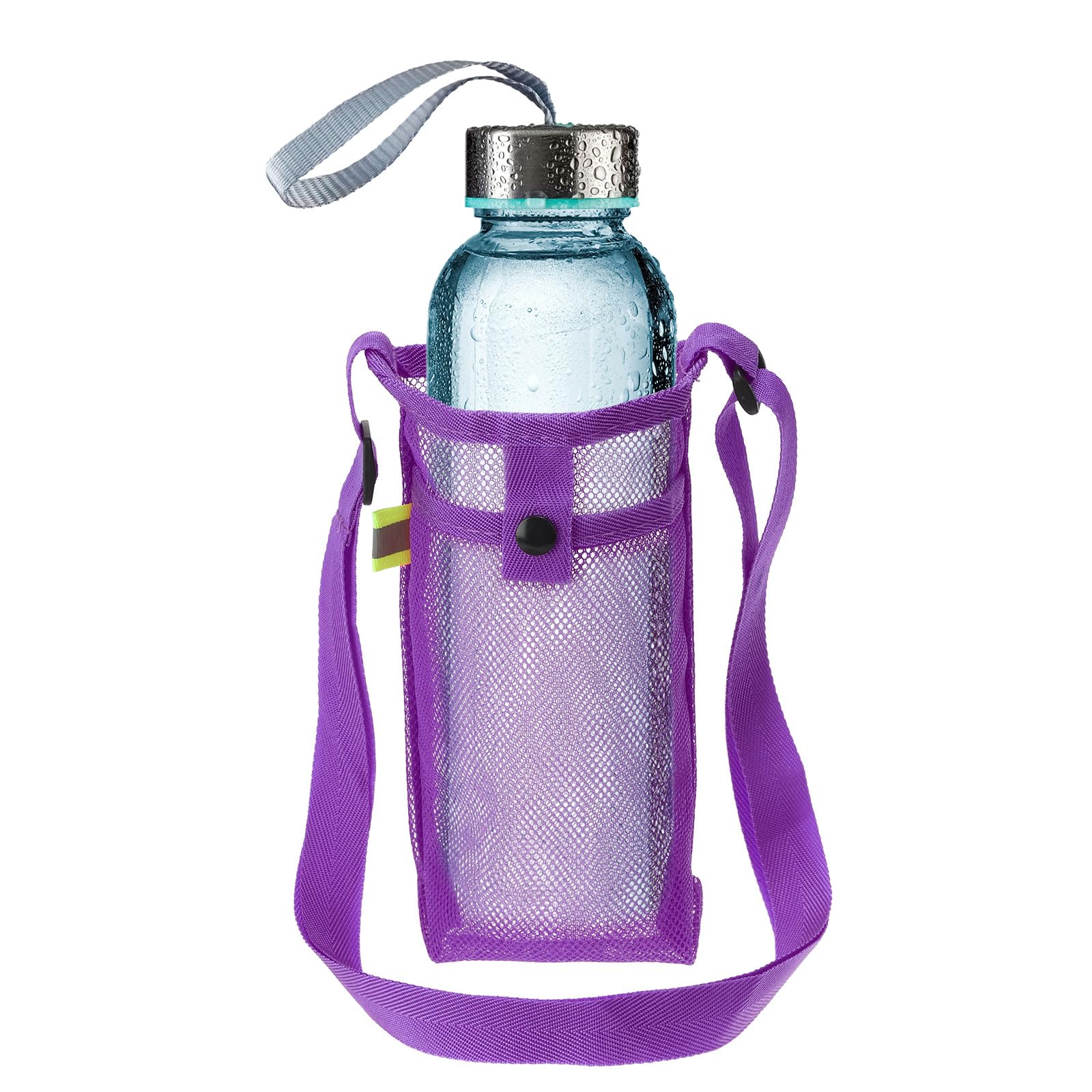 PATIKIL 67mmx185mm Water Bottle Sling Bag 1pcs Neoprene Portable Insulated Bottle Holder Carrier with Removable Adjustable Shoulder Strap Black in the Key Accessories department at