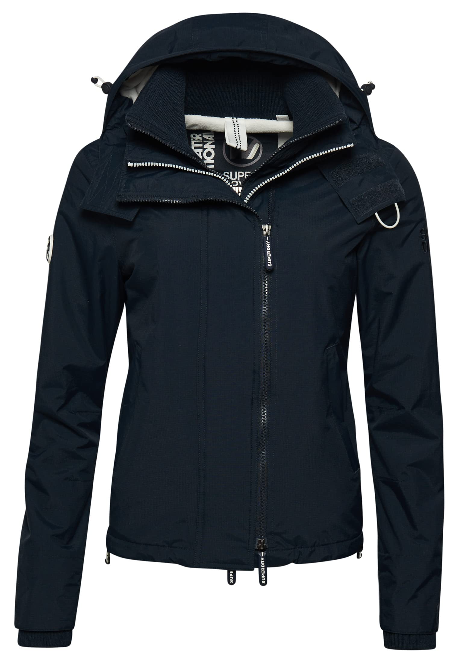 Superdry Pop Zip Hood Arctic Windcheater Jacket XS Blue