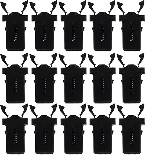 Piezas de prensa de cesta, 50 unidades, cerradura de tapa de bote de basura, autobloqueo, repuesto de captura de basura