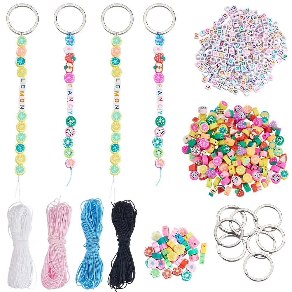 Kit para hacer llaveros y organizar tus llaves con divertidas cuentas de letras