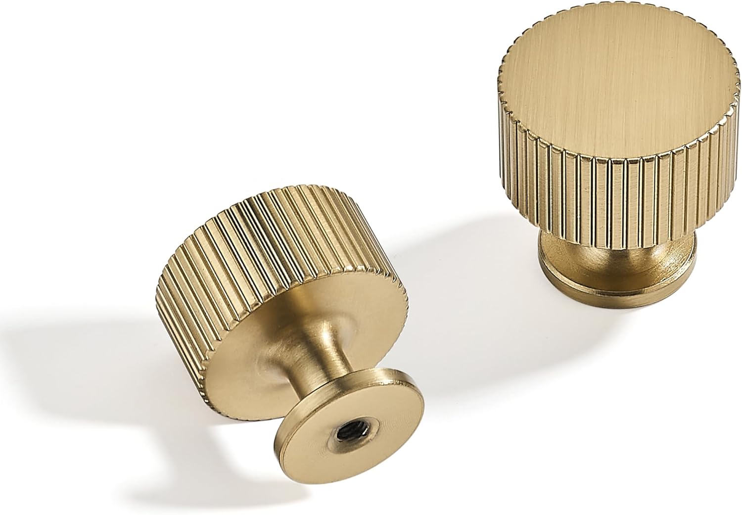 10-Pack 6 Inch Hole Center Brushed Brass Cabinet Pulls Solid Heavy Duty Cabinet Pull is Suitable for Drawers Dressers Handles Kitchens Bathroom cabinets