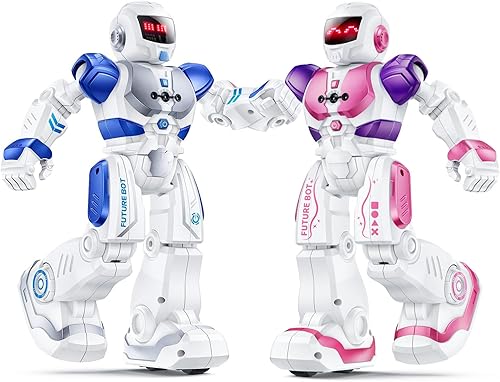 Ruko Robot azul inteligente 6088 y robot rosa inteligente 6088