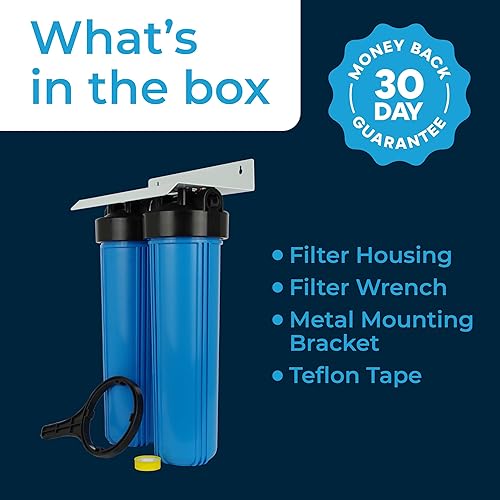 Miniatura 27 de SpiroPure Triple 10" carcasa del filtro de agua 3 etapas BB tres viviendas