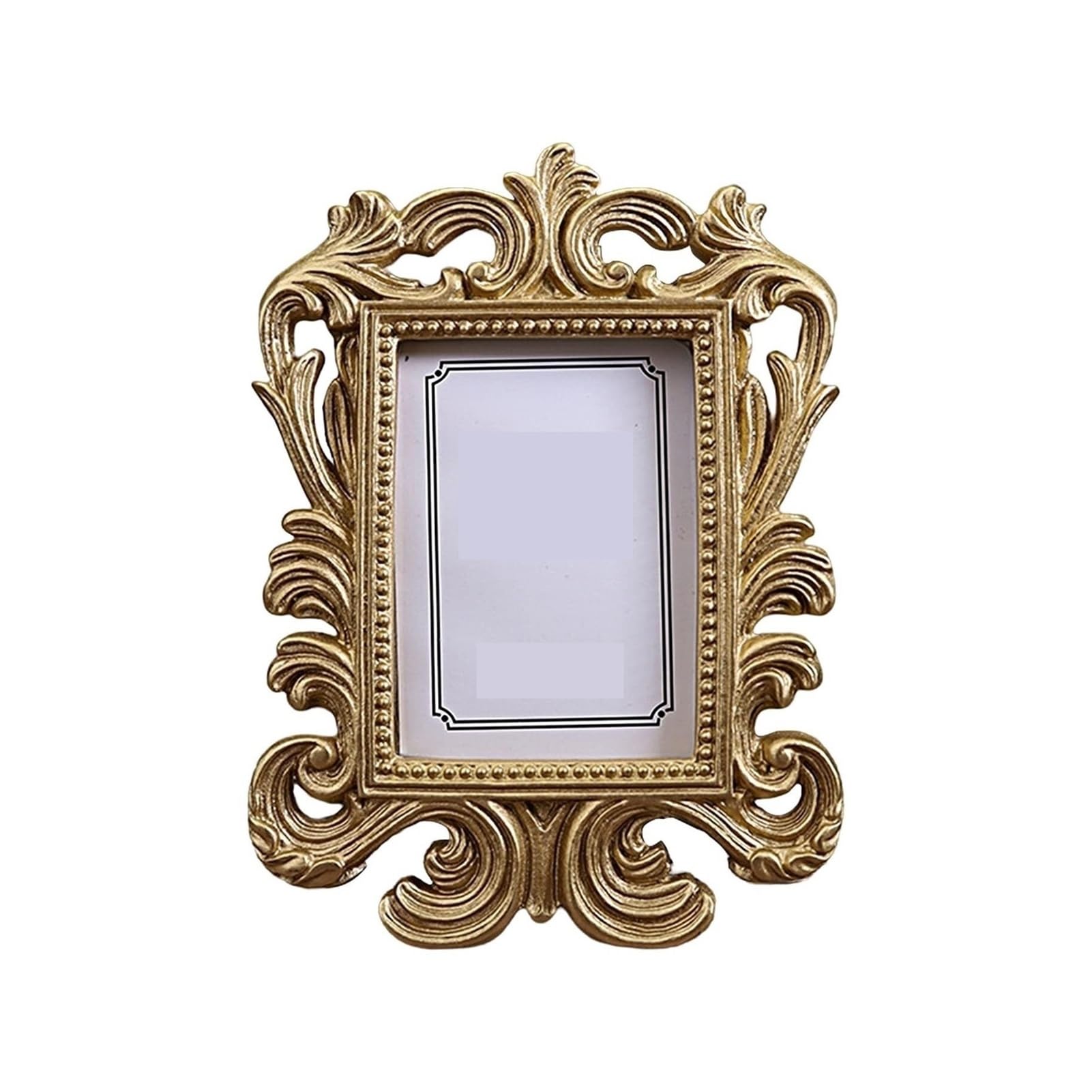 Rustic Picture Frames Creative Resin Photo Frame Home Decor Stable And Durable Vintage Classic Desktop Stand Gallery Wall Decor(A)