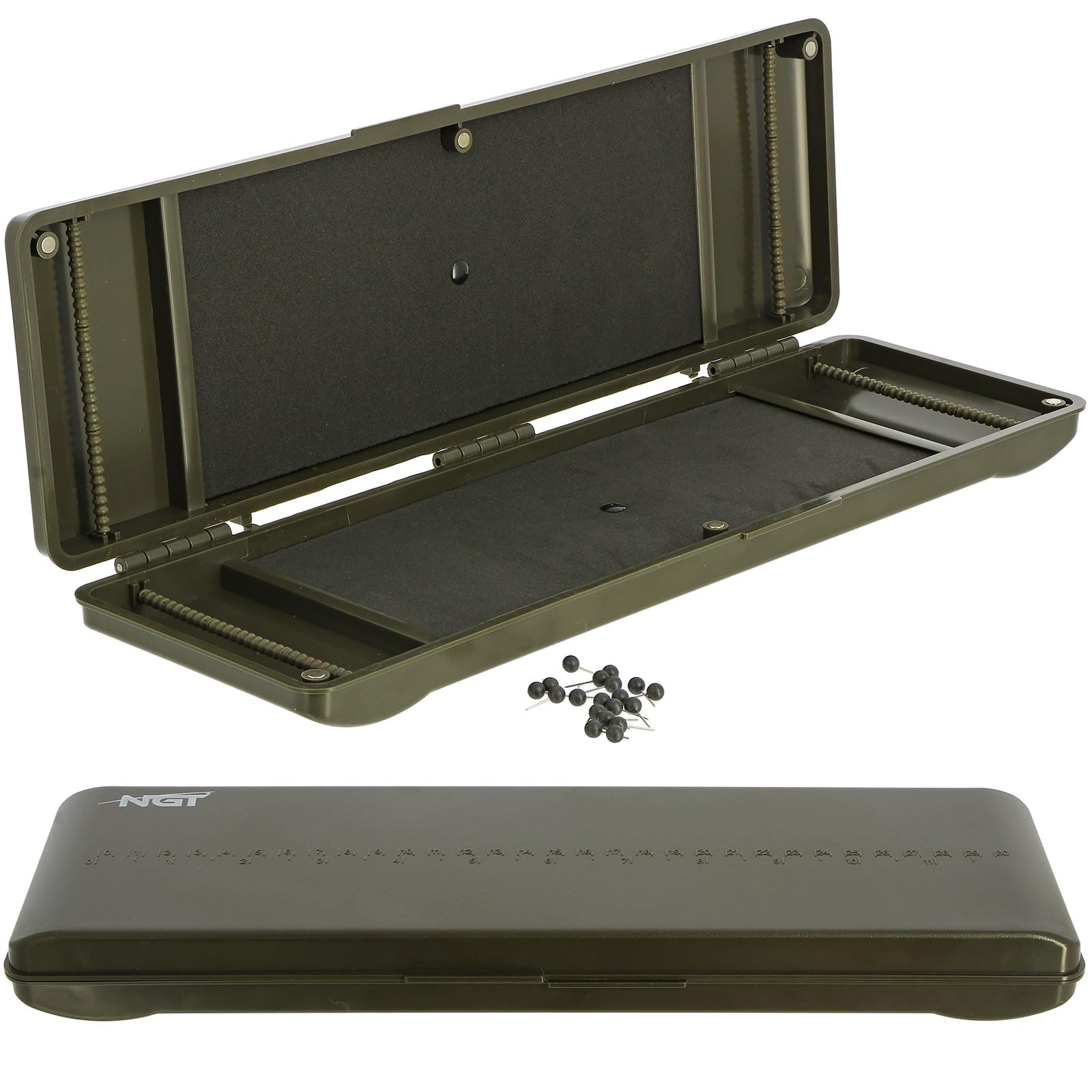 NGT Carp Fishing Rig XPR Box Pro Tackle System Wallet with Pins