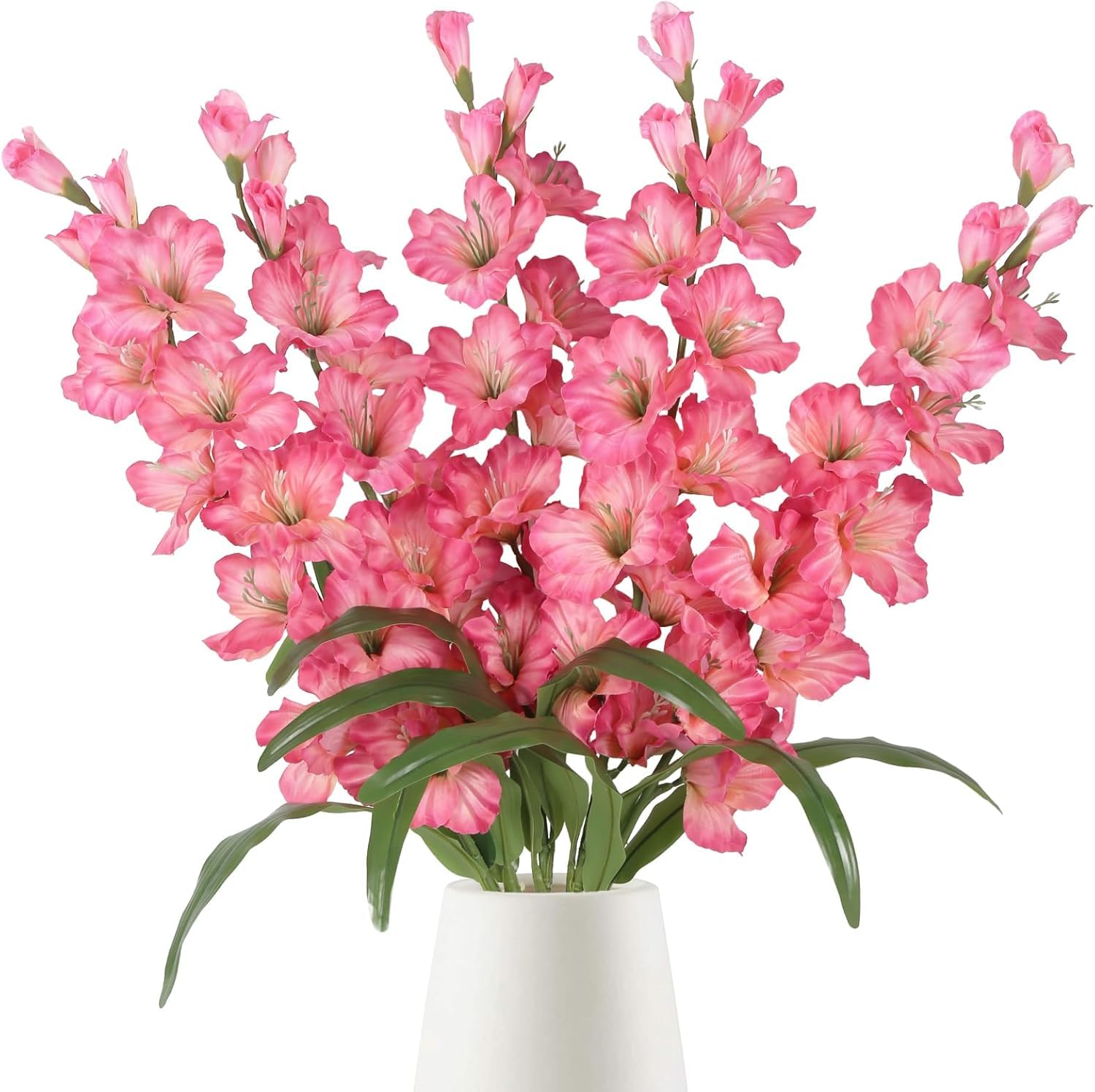 Glaïoles artificiels en soie de 84 cm pour arrangement floral haut de gamme