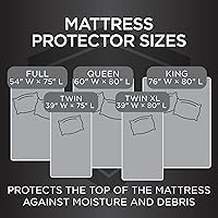 Vista 11 de Protect-A-Bed Essential - Protector de colchón tamaño individual, resistente a los ácaros, sin ruido y a los olores, 100% impermeable, lavable a