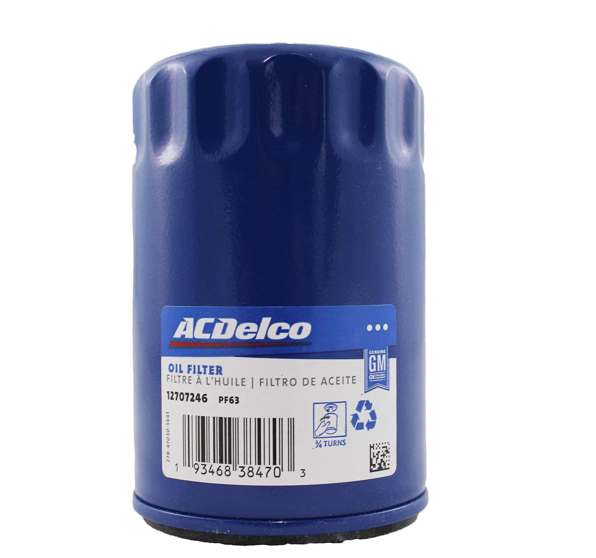 ACDelco Dexos1 OW-20 and PF63 Oil Change Kit with 8 Quarts of Oil and 1 Oil Filter (See description for compatible GM models)