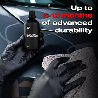 Nasiol Neocoatx Nano Ceramic Coating for Cars 100 ml, Auto Detailing Kit Body Armour, Scratch Resistance Up to 1 Year Paint Protection for Vehicle and Motorcycles.