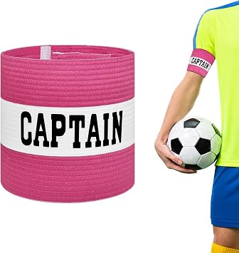 Captain Armbands for Soccer, Unisex Captains Armband Adjustable Football Arm Bands Adults & Youths Elastic Captain Arm Band Team Sports Accessories