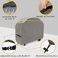 Vista 4 de Cubierta de parrilla 800D para parrilla al aire libre, cubiertas de barbacoa de 65 pulgadas, impermeables, resistentes, cubiertas de parrilla de gas