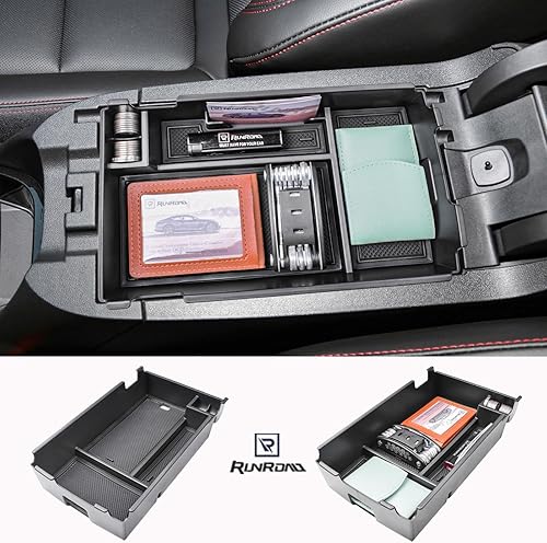 Miniatura 6 de Bandeja organizadora de consola central compatible con accesorios Chevy Equinox 2018 2019 2020 2021 2022 2023 2024, bandeja de inserción para