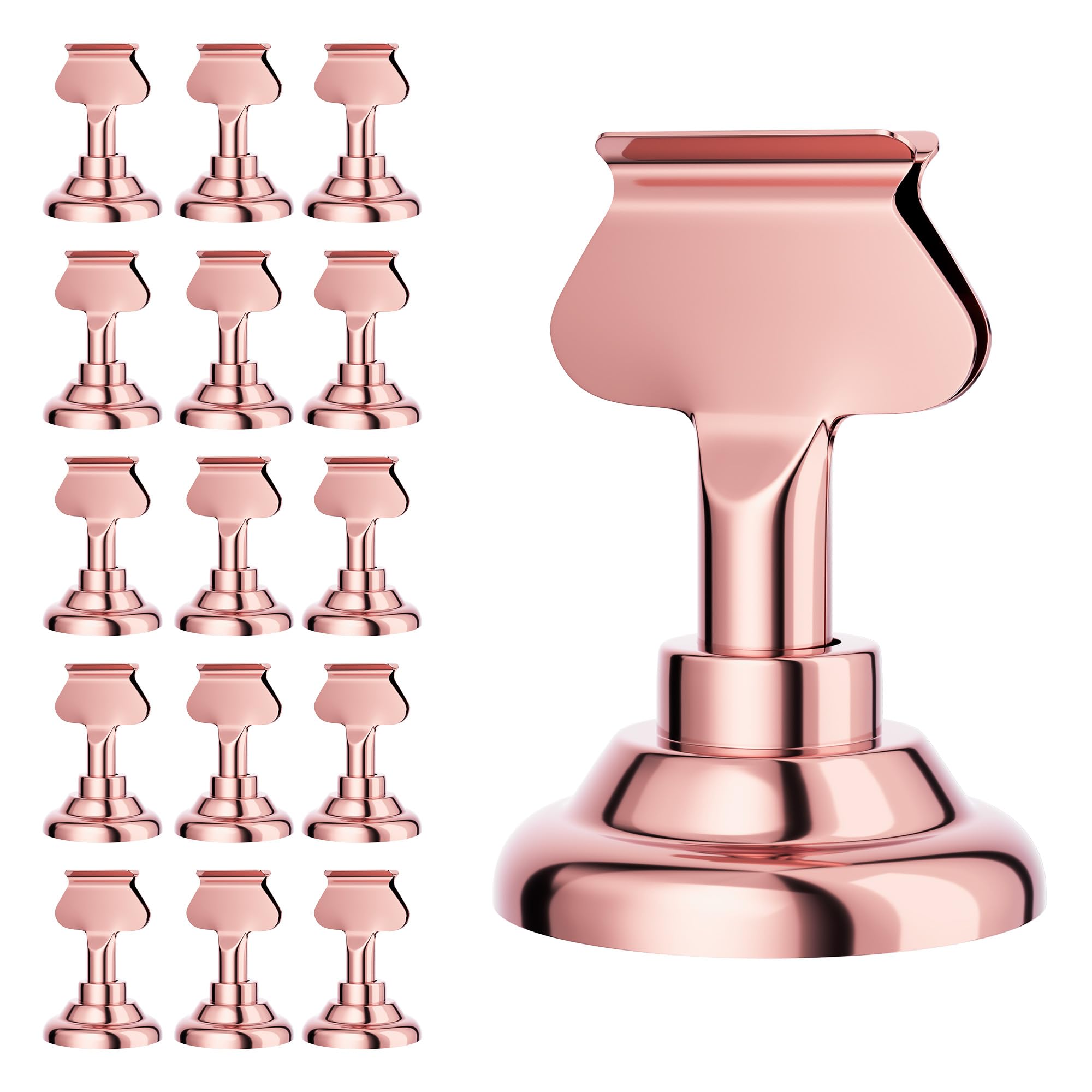 Porte-cartes de table en acier doré de 4,1 cm rose pour vos événements