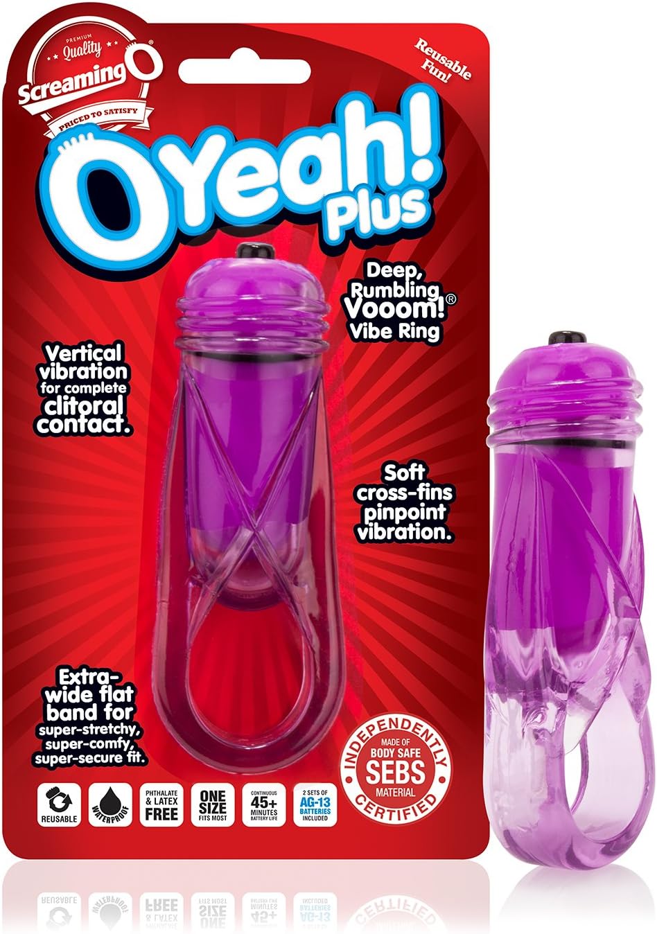 Screaming O Oyeah Plus Ring, Purple