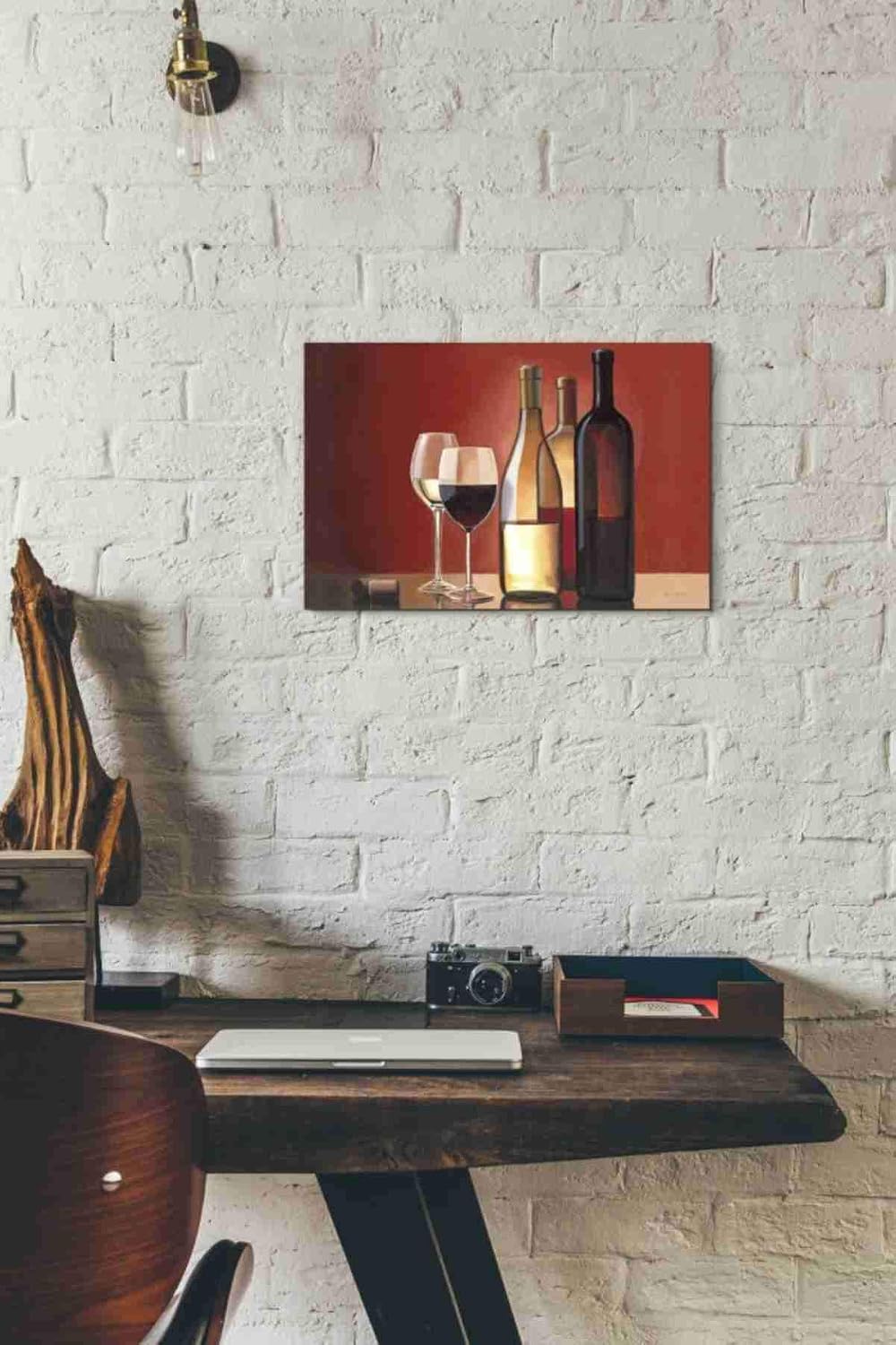 Epic Graffiti 'Wine Trio' by Marco Fabiano, Canvas Wall Art, 18"x12"