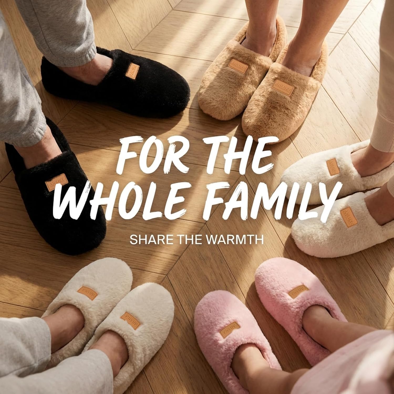 ANLUKE House Slippers for Women Men with Rubber Sole Soft Lightweight Indoor/Outdoor - Image 6