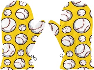 Guantes de béisbol amarillos para niños, guantes mágicos elásticos de dedo completo, guantes para snowboard, esquí, invierno, al aire libre, escuela, viajes, uso diario, talla S