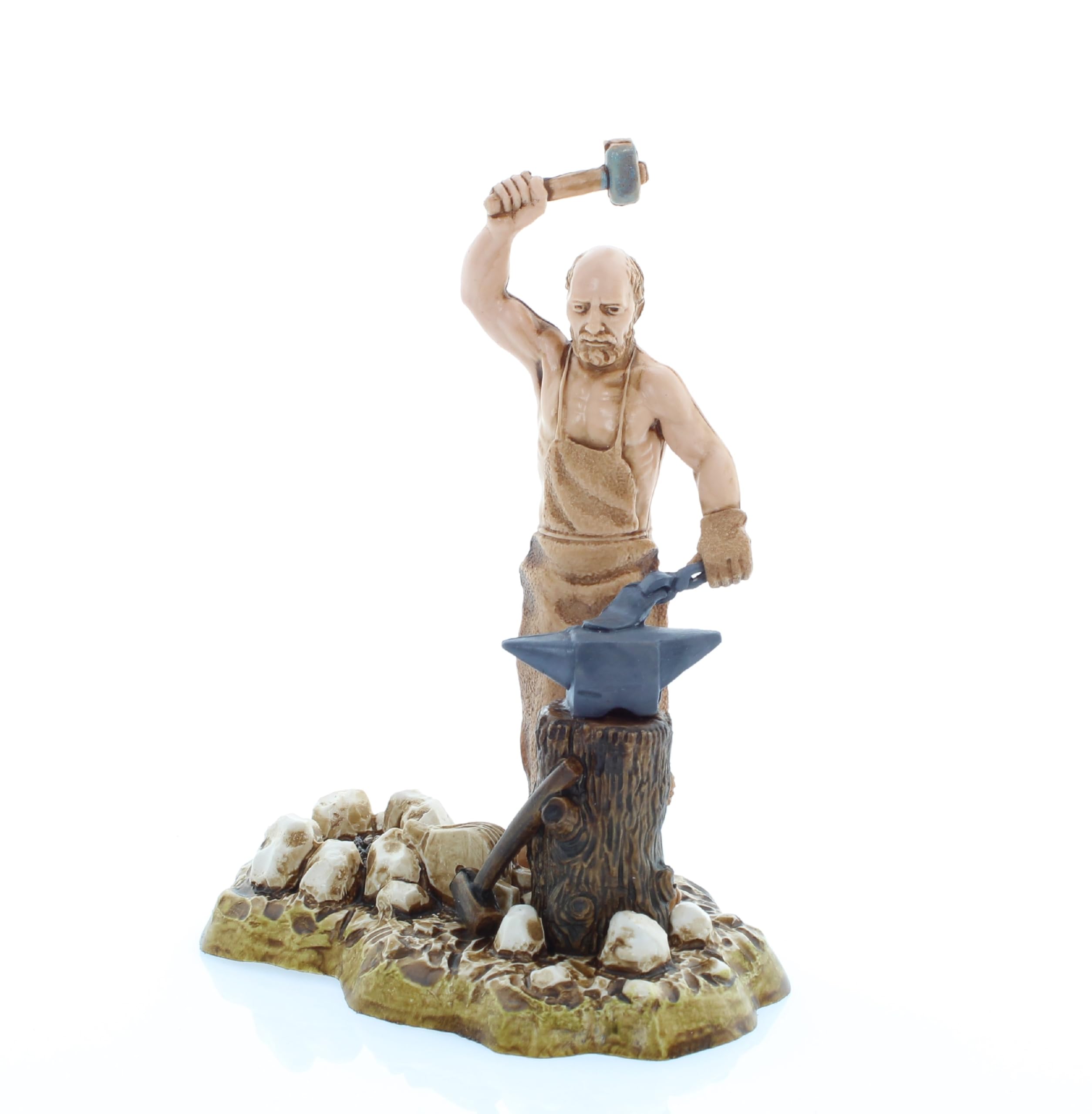 Venditrice Castagne Presepe 10cm - Statuina Landi Pittura A Mano Made In Italy