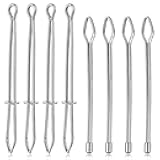 8 PCS Drawstring Threader Tool, 2 Designs Rope Threader, DIY Rope Threaders Clip Bodkin Sewing Tools Bodkin Threaders Sewing Puller Tools for Sweatpant Coats Hoodie Pants Elastic Replacement