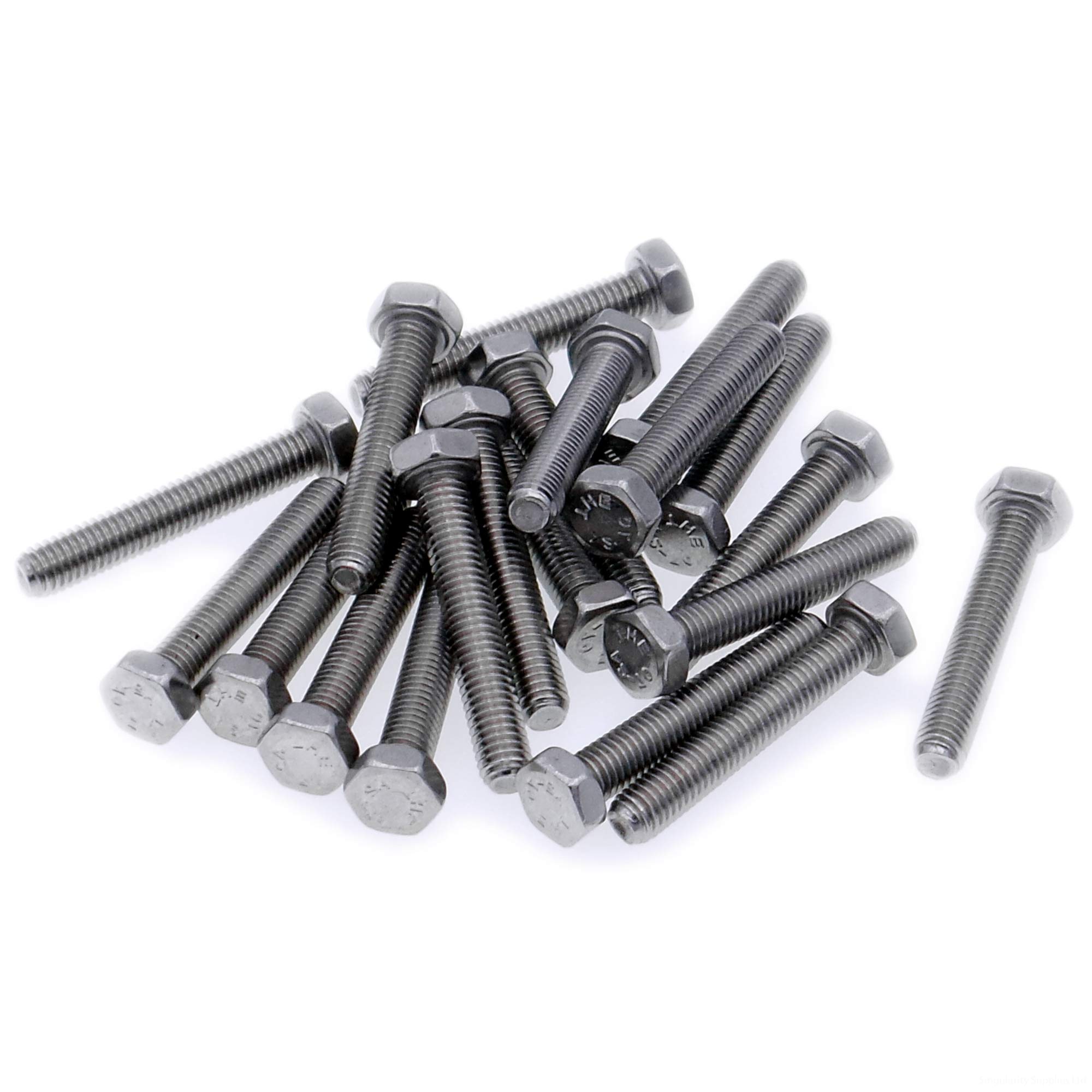 Singularity Supplies M4 (4Mm X 6Mm) Hex Bolt (Fully Threaded Setscrew) - Stainless Steel (A2) (Pack Of 20)