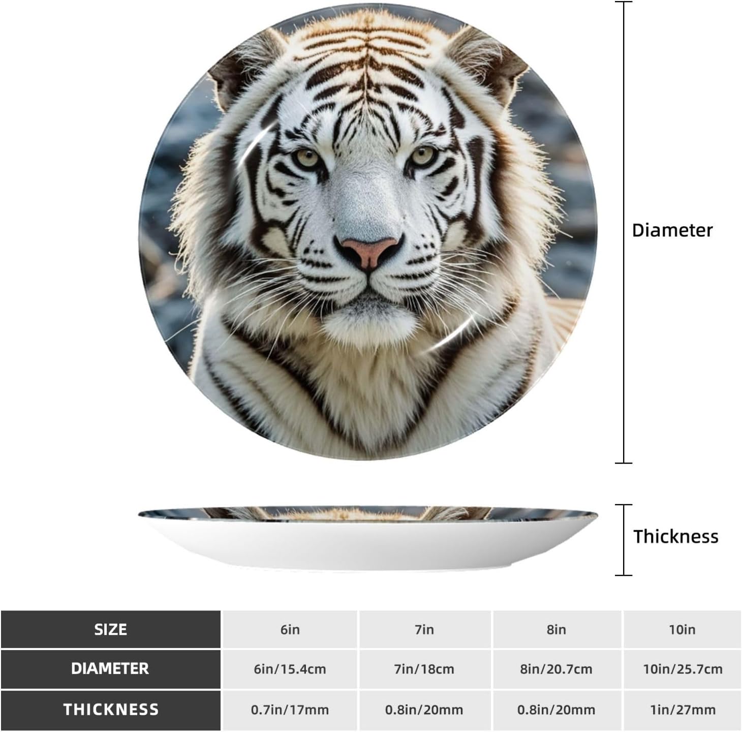 Decorative Plate Art Crafts Bone China Decorative Plate with Display Rack Souvenir Wall Decor Ceramic Ornaments Dinner Plates Ceramic Decoratives Plates for Home Office 10in