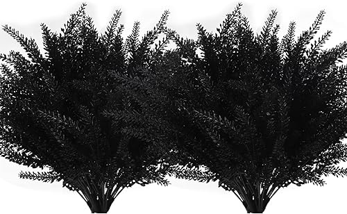 RECUTMS 12 paquetes de flores artificiales de lavanda artificial de plástico para decoración del hogar, boda, cocina, jardín, patio, porche,