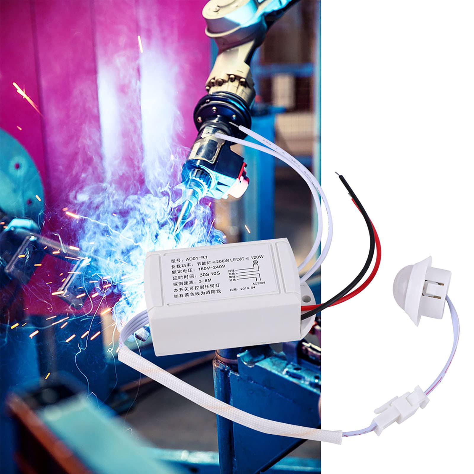 Infrared Sensing Motion Sensor Switch LED LAMP for CORRIDORS and BATHROOMS