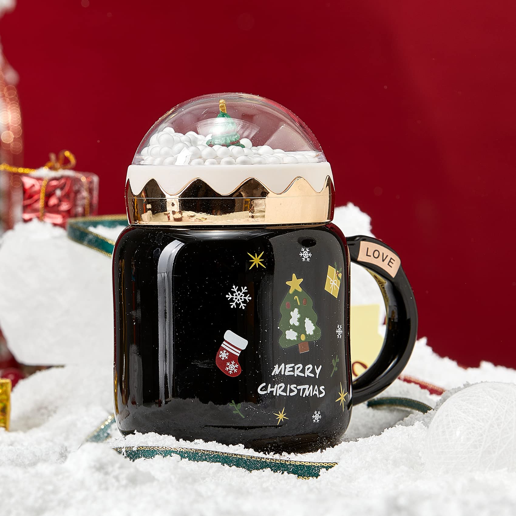 Snow globe christmas mug Clearance