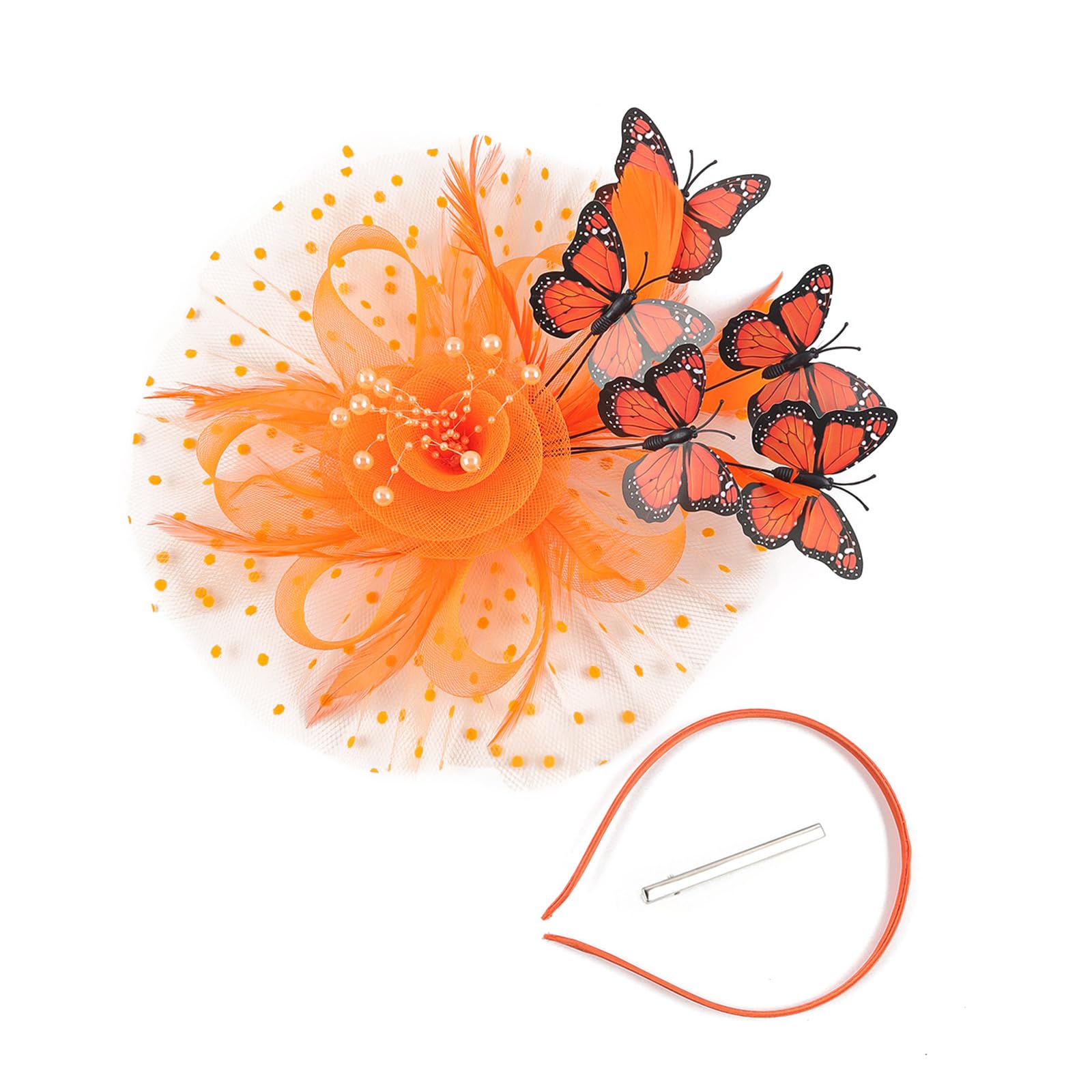 MICFENY Wedding Hairband Costume Butterfly Hair Accessory For Bride Lightweight Design Comfort Wedding Headpiece