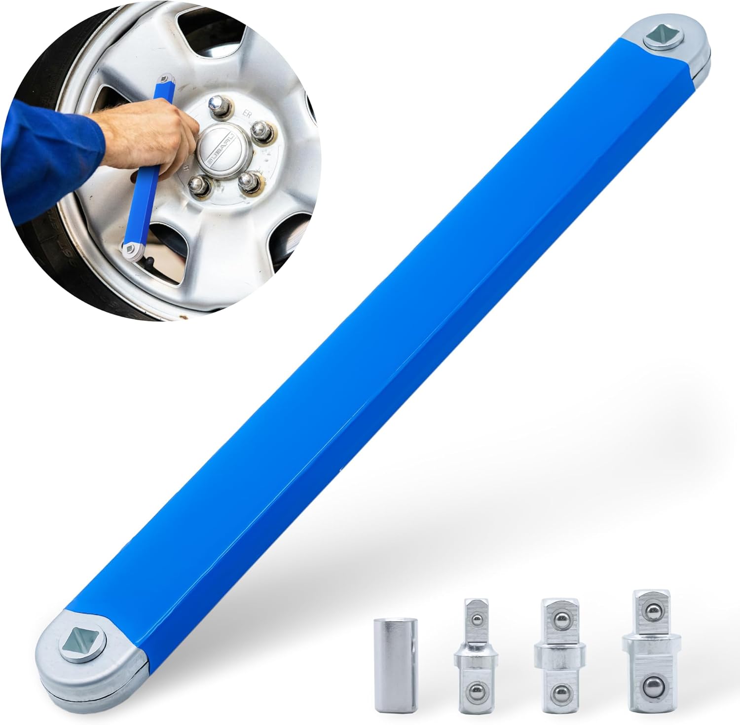 High Carbon Steel Offset Extension Wrench Set - Features 1/2", 1/4", 3/ ...