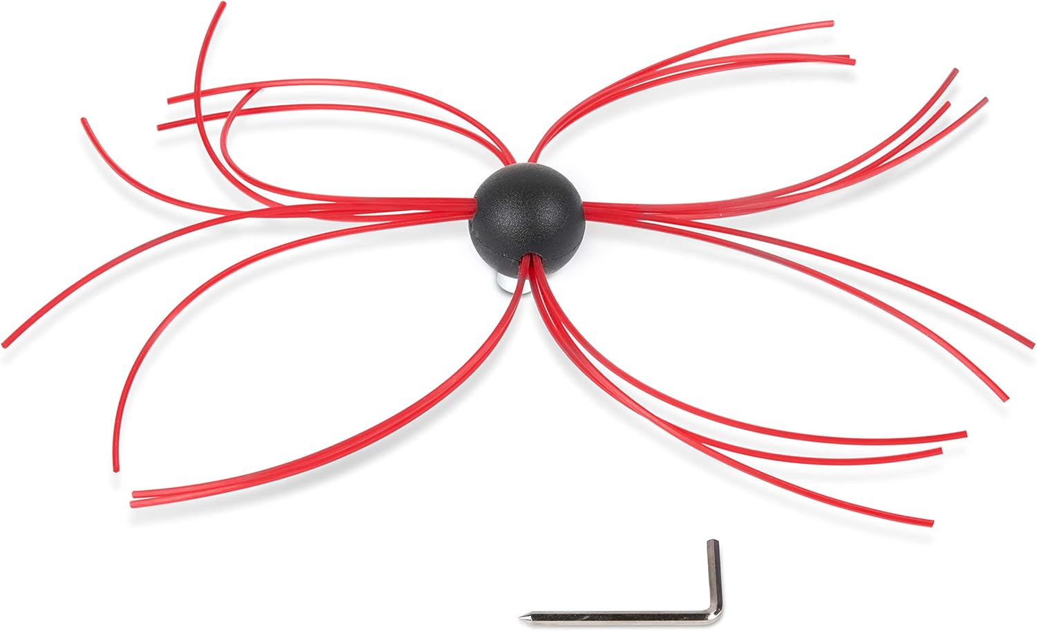 SootEater Whip Head Replacement - Chimney Cleaning Kit for Variety of Flue Shapes, Rotary Chimney Cleaning System, Chimney Brush Red CWH208