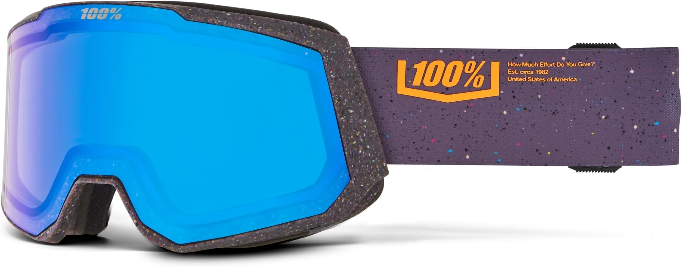 100% ARMEGA Premium Protective Sport Goggles with Ultra HD Lens & Nose Guard (Nuketown - Clear Lens)