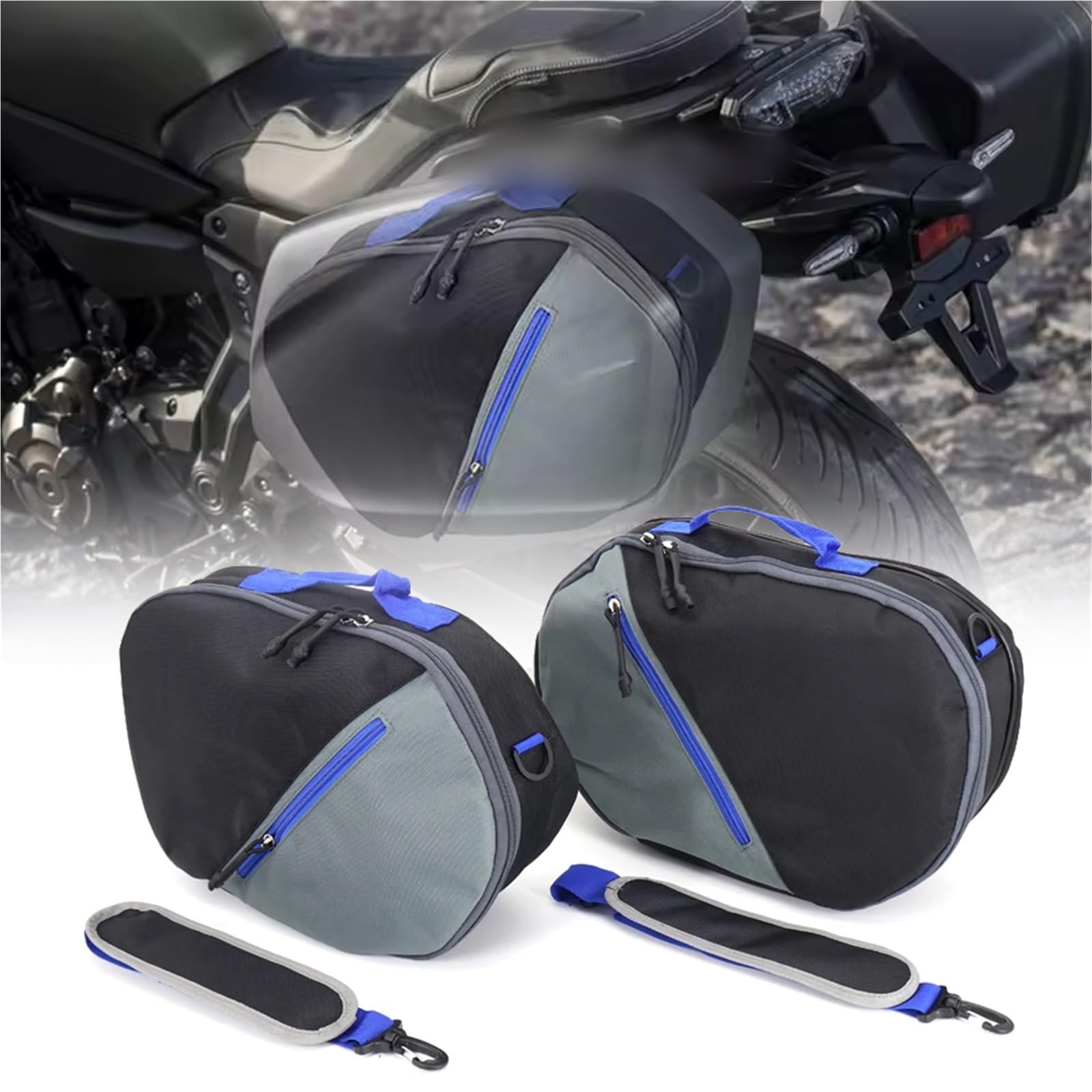 Sacoches latérales imperméables moto Tracer 7 idéal pour road trip et voyages