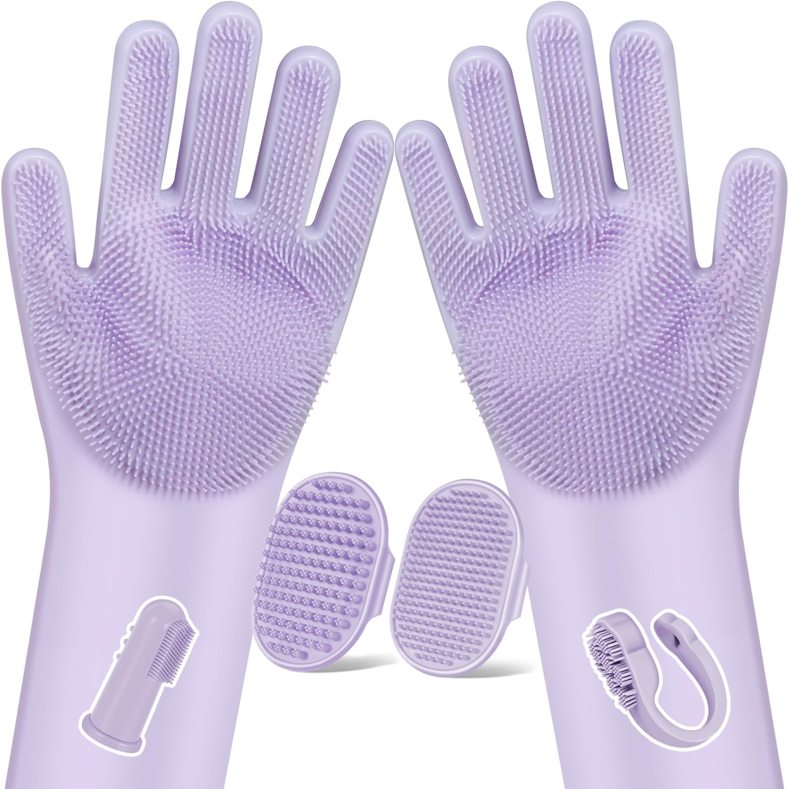 6PCS Pet Grooming Kit(Purple)
