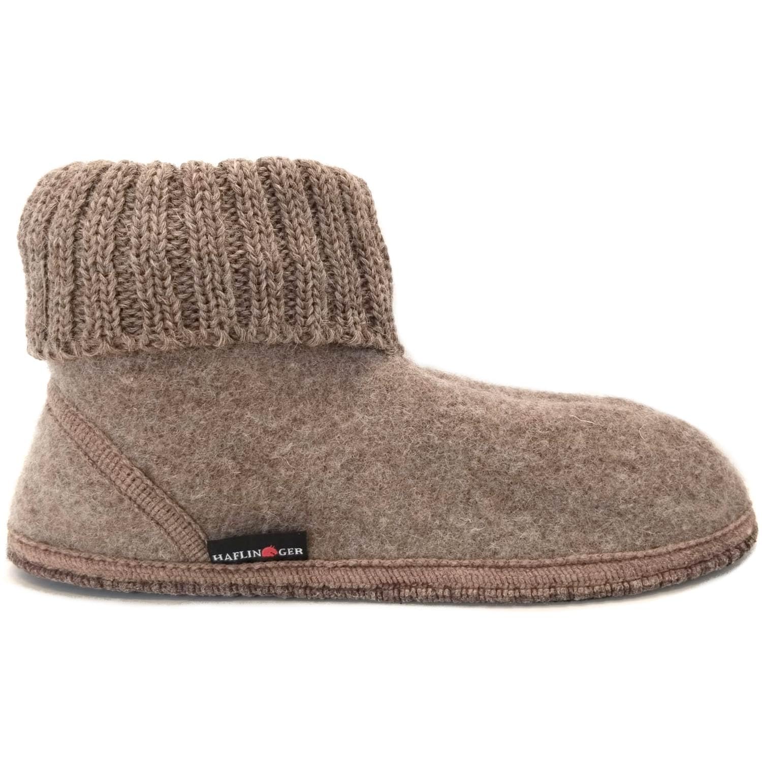 HAFLINGER Karl 631047 Unisex Hüttenschuhe aus Schurwolle
