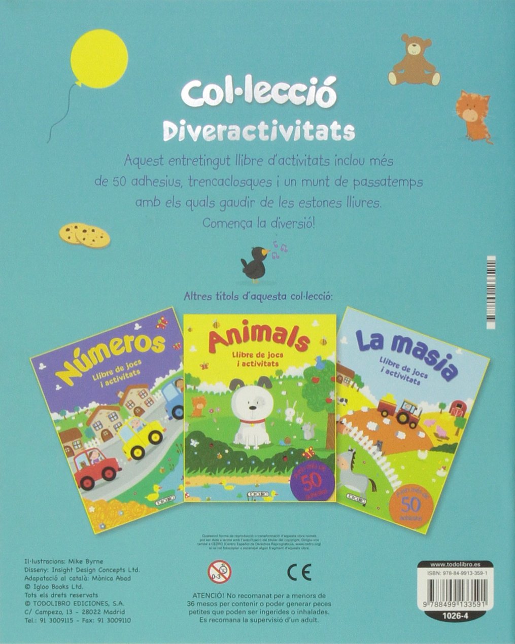 Llibre de jocs i activitats (4 títols) (Diveracvitats)