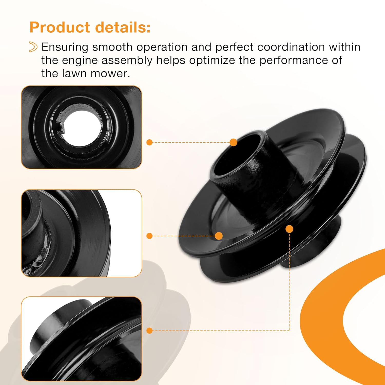New Upgrade 756-0978 Engine Pulley Compatible with Cub Cadet MTD Engine RZT SLTX LGTX GT LT LGT SLT LTX 1046 1045 1042 1515 1529