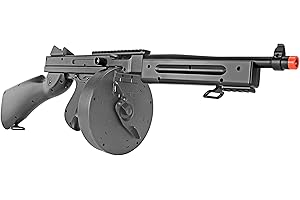 Tommy Gun BB Gun: Airsoft M1A1 Electric Submachine Gun with Drum Magazine