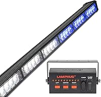 Vista 20 de LAMPHUS SolarBlast SBLS104 barra de luces LED de alerta de emergencia e indicación de tránsito, 47 pulgadas, 40 W - ÁMBAR AZUL, Rojo