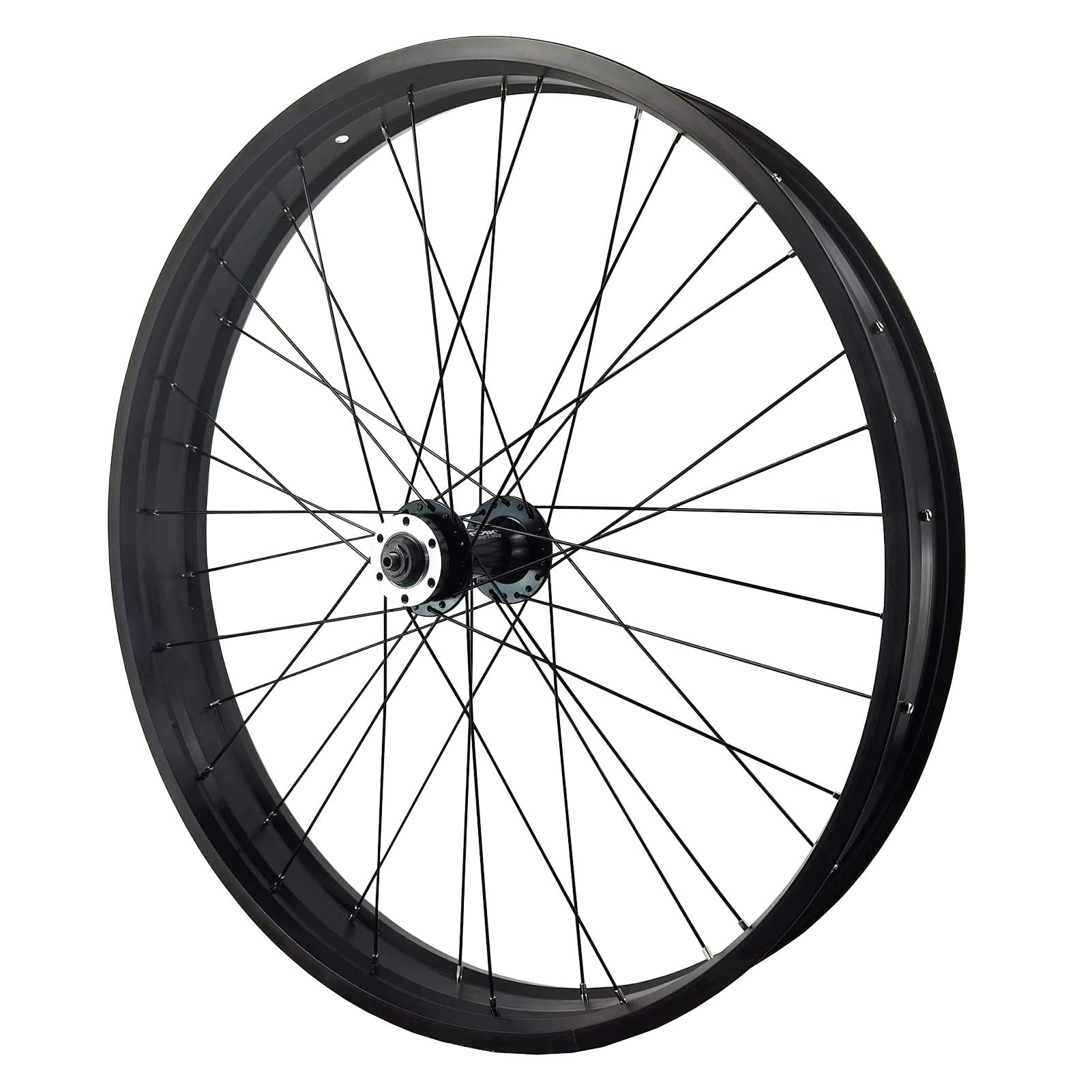 ZXGSXIOU 26 x 4.0 inch Fat Tire Bike Front Wheel, Aluminum Alloy Quick Release Rim Snow Beach eBikes Wheels