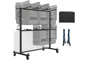 The Ultimate Folding Chair Management Solution: The DWALE Folding Chair Cart