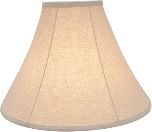 Miniatura 2 de Aspen Creative 38003 Pantalla de lámpara de araña con forma de campana de transición en color crema y juego de 1, 16 pulgadas de ancho (6 x 16 x 12