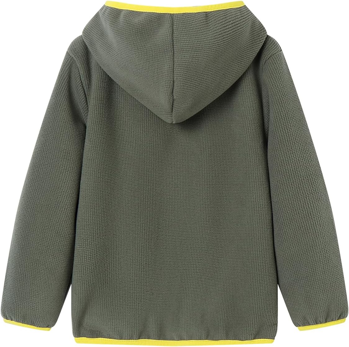 LittleSpring Girls Boys Waffle Hoodies with Full Zip Fall Winter Sweatshirt