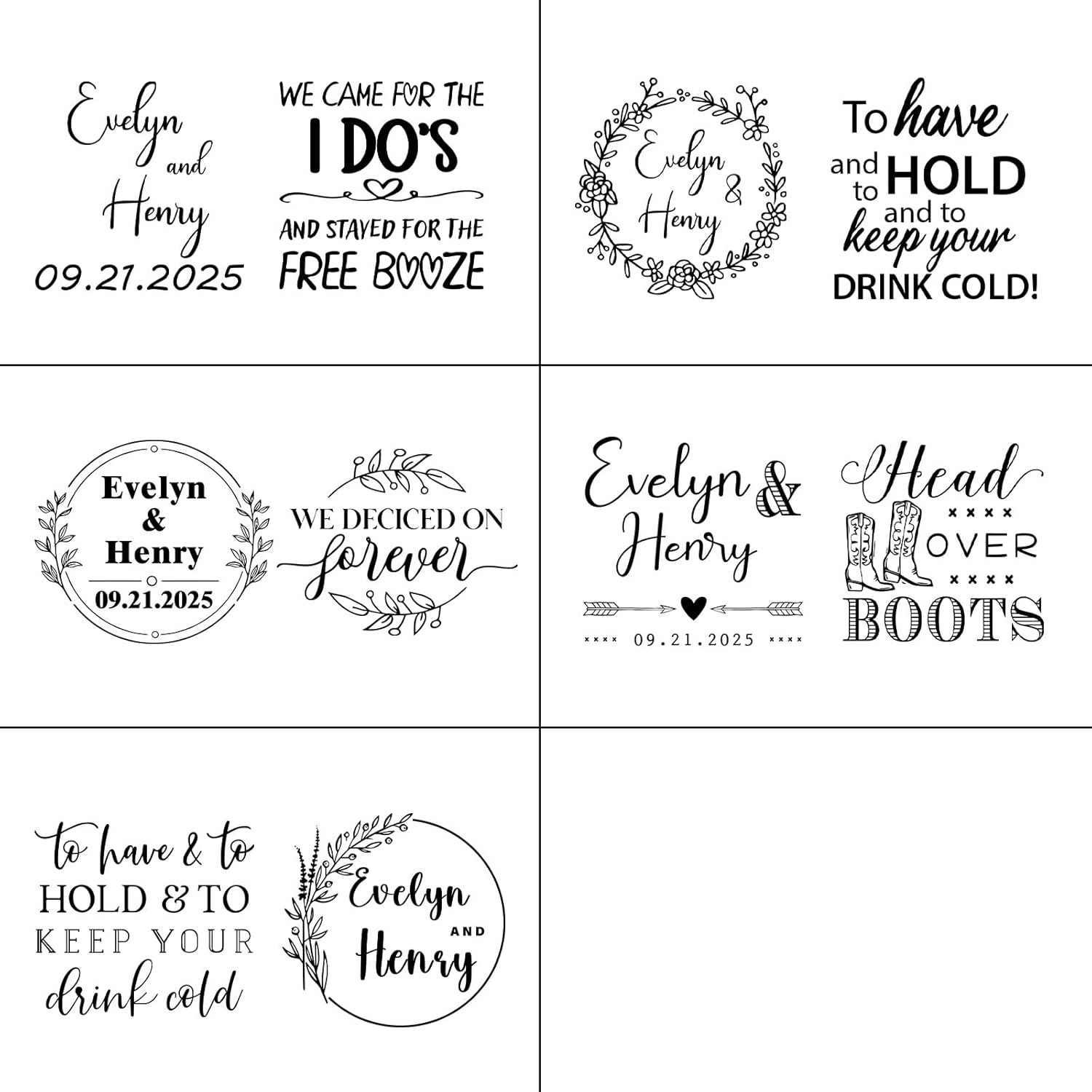 Custom Neoprene Wedding Can Coolers 150 Pack, Personalized Names & Date, Beer Can Holders, Unique Wedding Favors