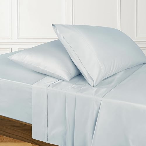 URBANHUT Sábanas 100% de algodón egipcio, juego de sábanas de 1000 hilos tamaño Queen (4 unidades), sábanas de hotel de lujo para cama tamaño Queen,