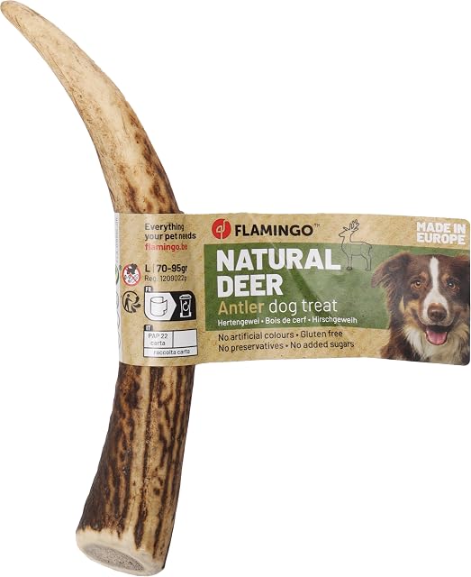 Snacks para Perros - Snack Nature Asta de Ciervo Hard - Tamaño L - 95g - artículo Natural de masticación