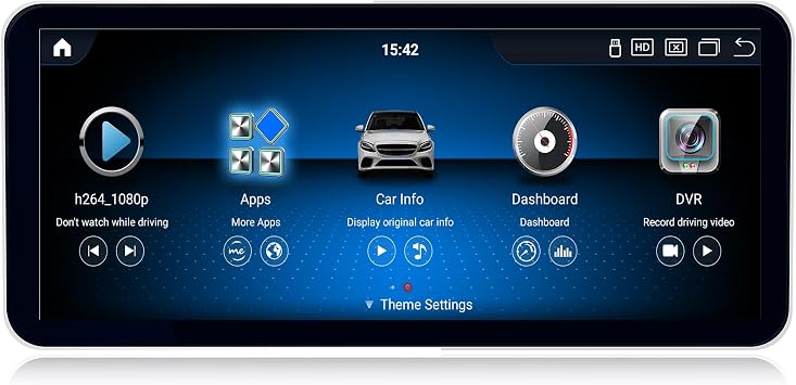 Radio for Mercedes Benz GLA A G Class 2013-2015, 4+64G Car Stereo with Bluetooth GPS Wireless Carplay Auto, 12.3" Aftermarket Touch Screen Android System