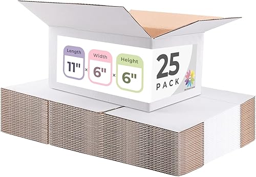 Mat Board Center, caja de correo de 11 x 6 x 6 pulgadas, para pequeñas empresas, caja de embalaje de regalo pequeña, caja de envío de cartón