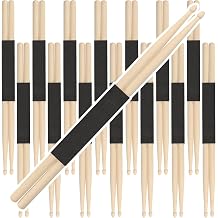 MUKCHAP 15 Pairs/30 PCS 5A Drum Sticks, Maple Drumsticks, Wood Drum Sticks Bulk for Drumming, Practice, Performance, Relaxation